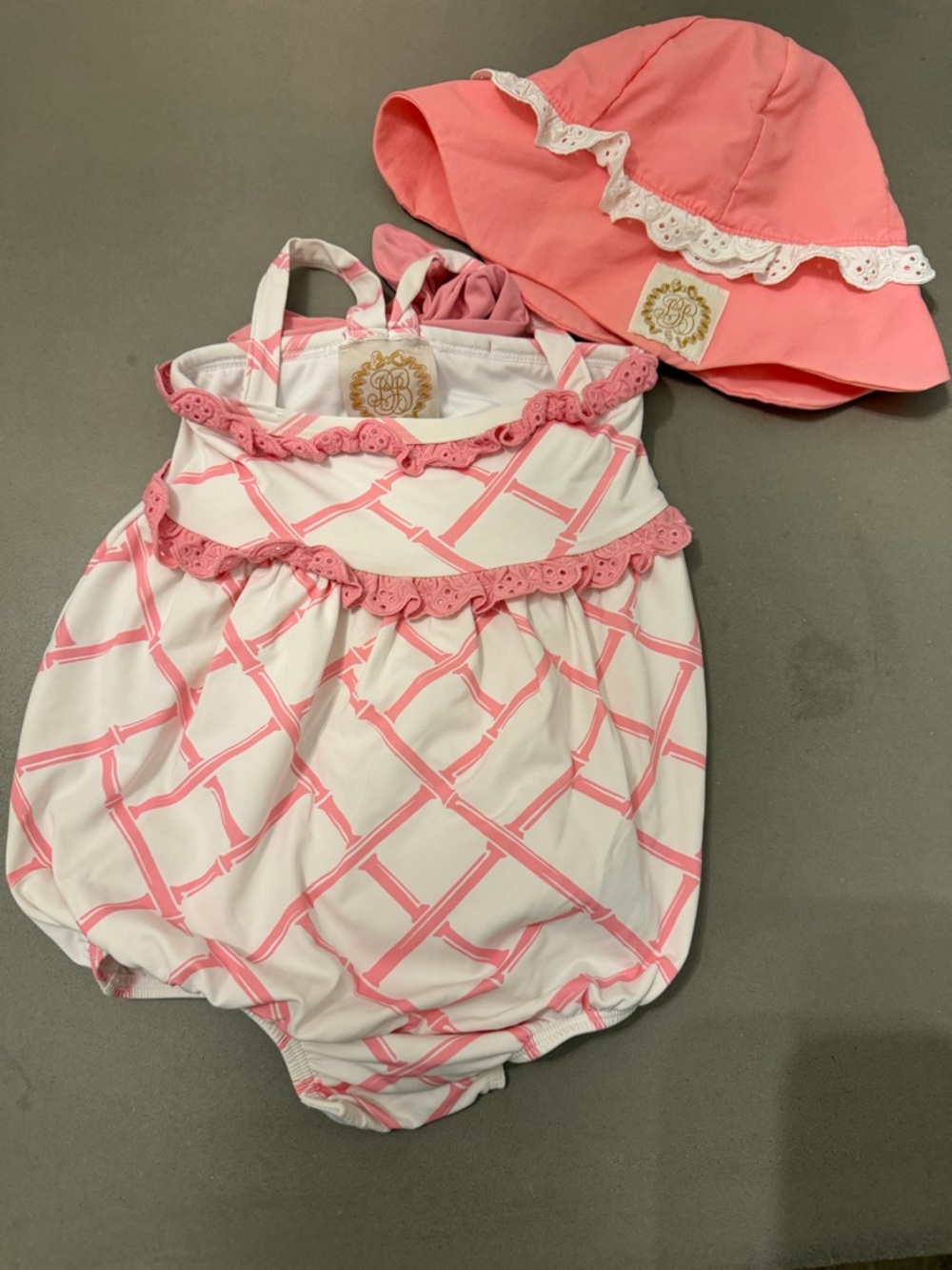 The Beaufort bonnet company Hamptons hot pink swim bubble
